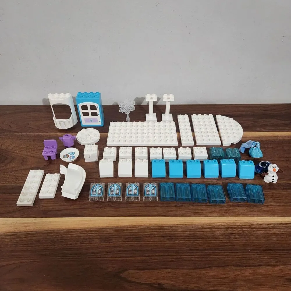 Lego Duplo 10899 Disney Frozen Ice Castle Incomplete Set 47 Pieces Olaf